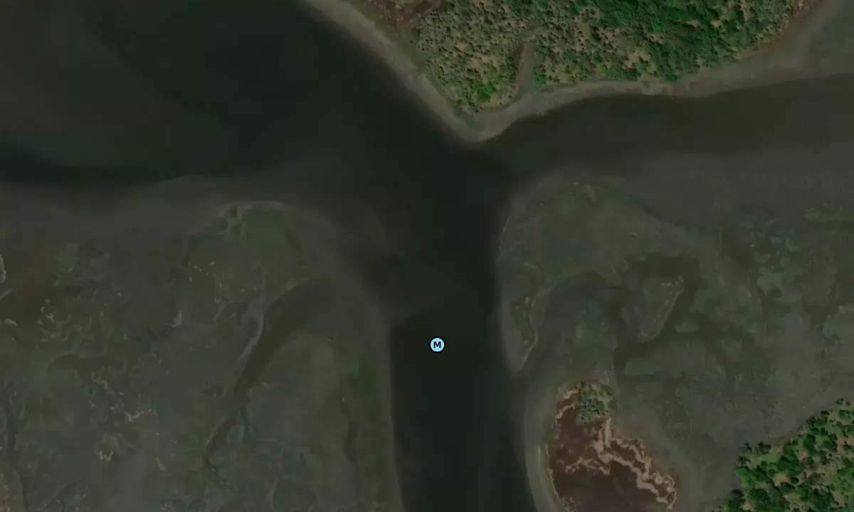 Satelite image of Cane Patch Creek End