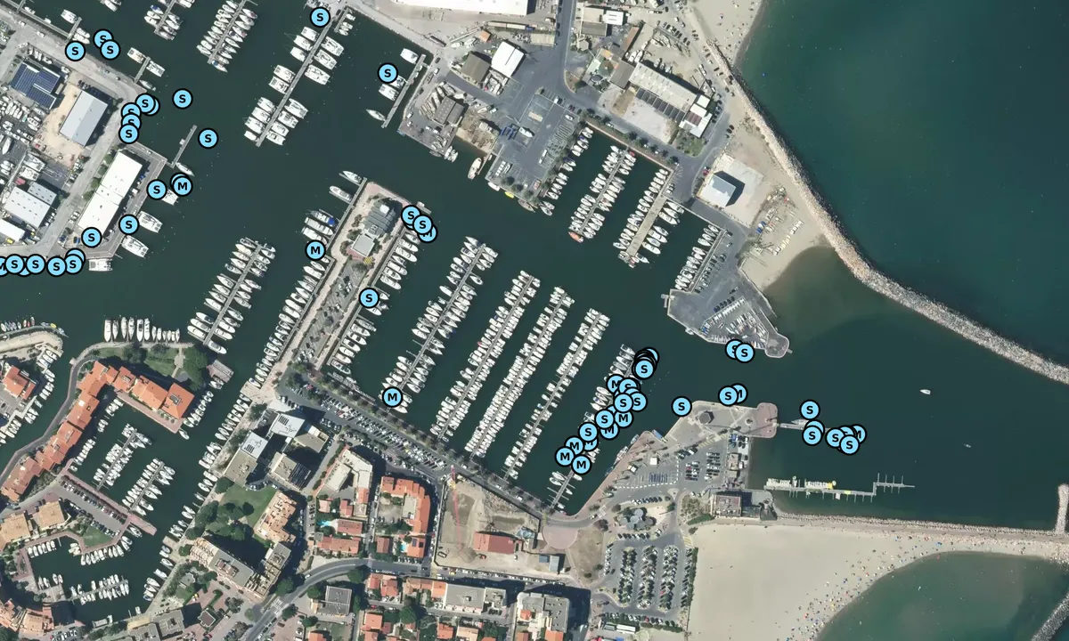 Satelite image of Canet du Roussillion