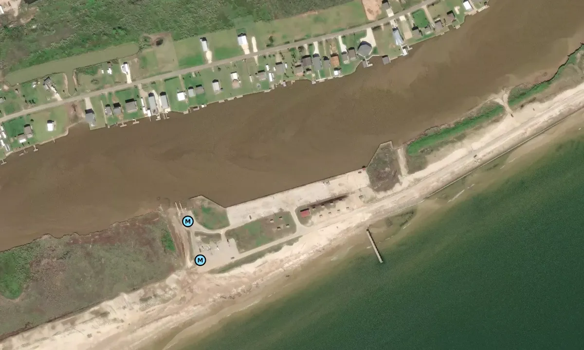 Satelite image of Caney Creek Park