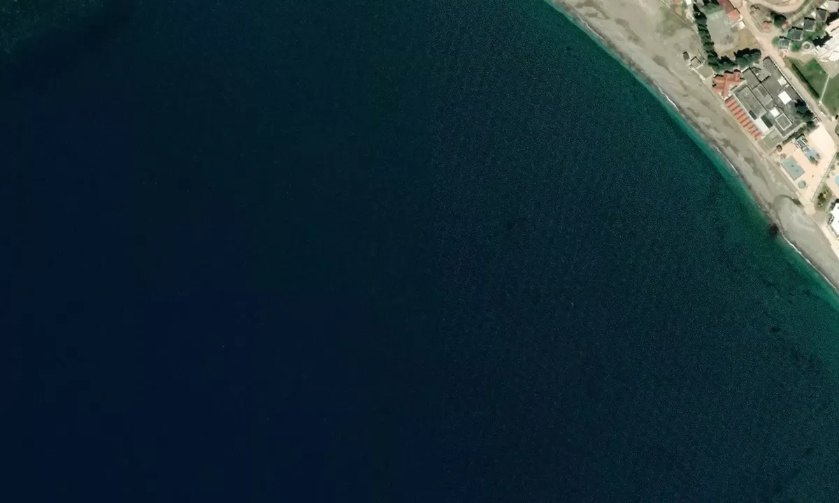 Satelite image of Canj Beach