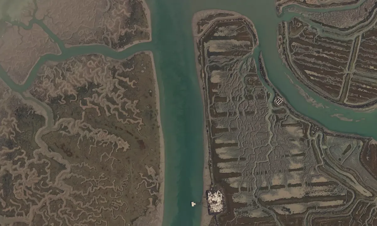 Satelite image of Caño chico de Puerta Real