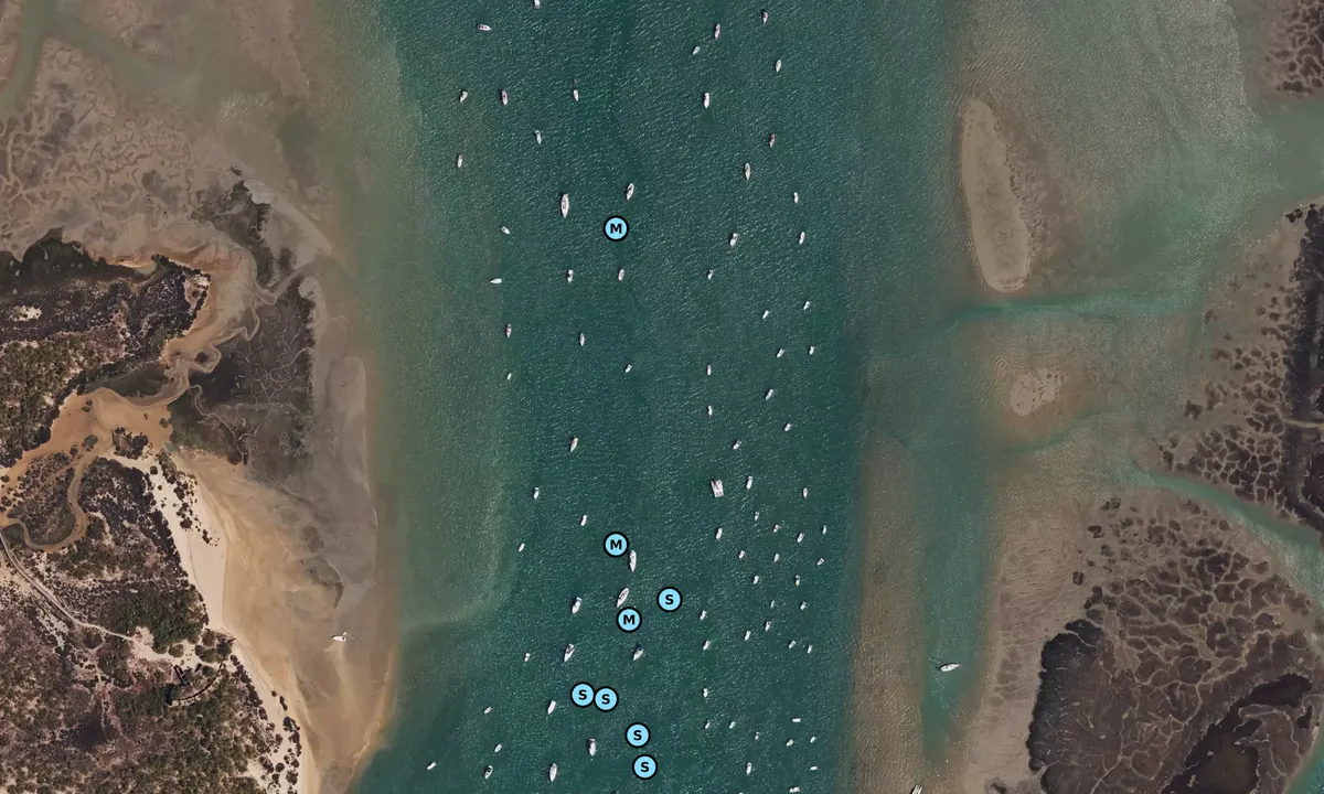 Satelite image of Caño de Sancti Petri