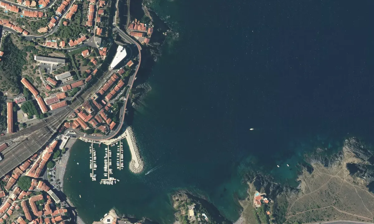 Flyfoto av Cap Cerbère