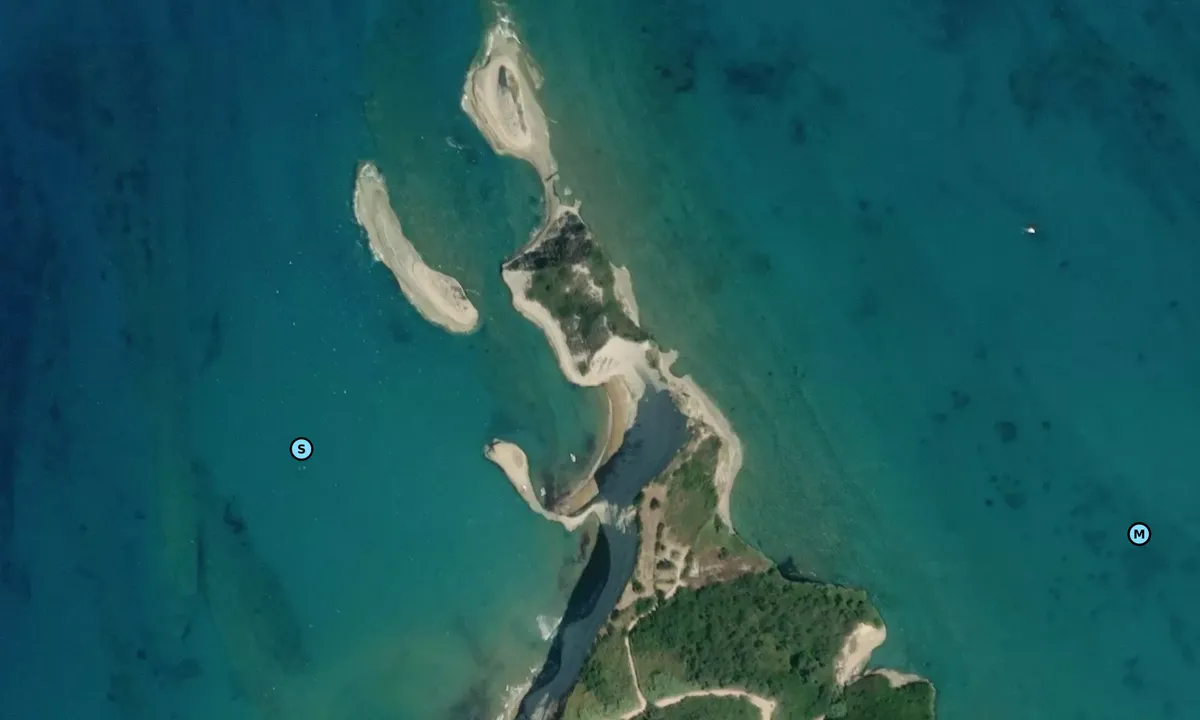Satelite image of Cape Drastis