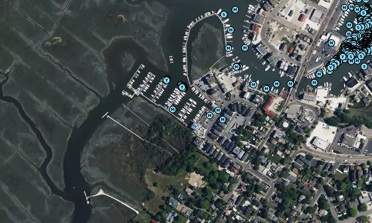 Satelite image of Cape May Marina
