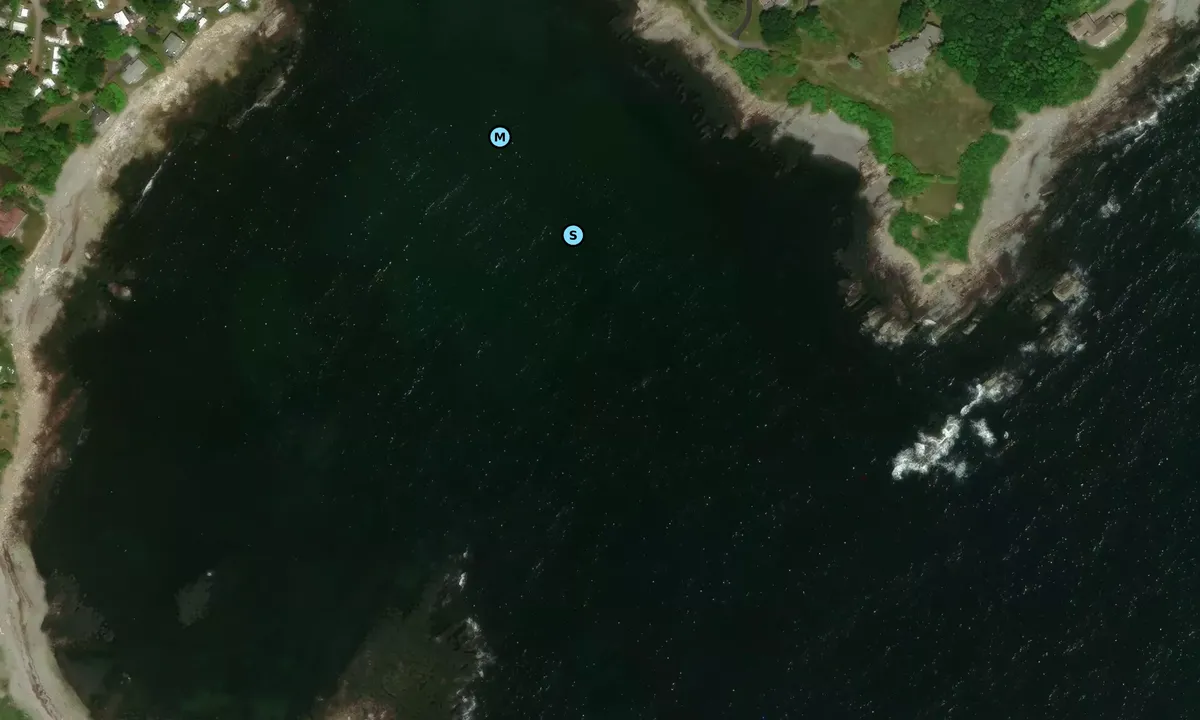 Satelite image of Cape Neddick Harbor