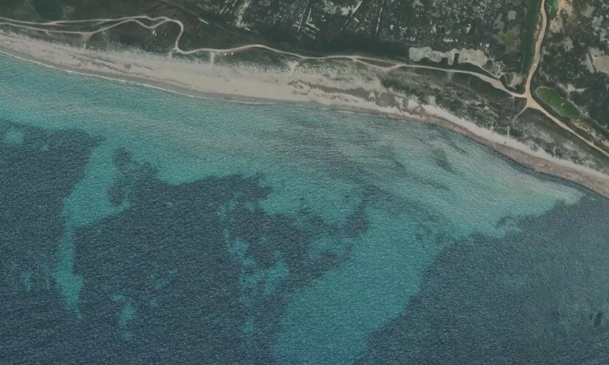 Satelite image of Capo Feto