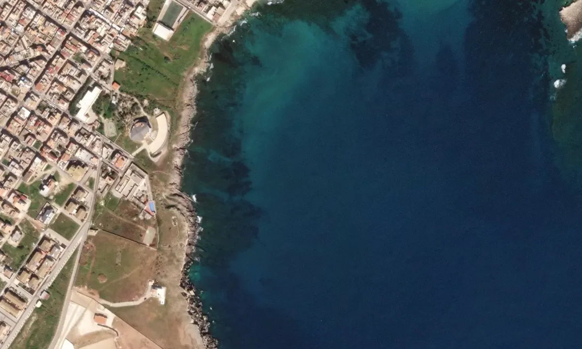 Flyfoto av Capo Passero