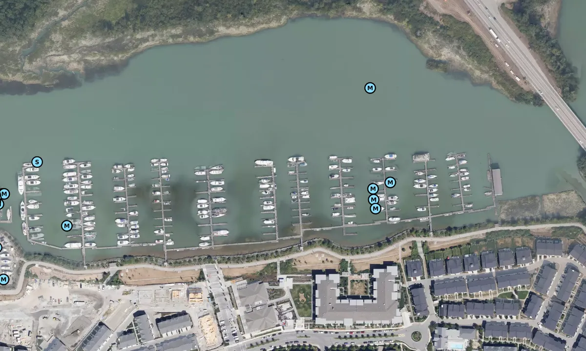 Satelite image of Captain's Cove Marina - Delta