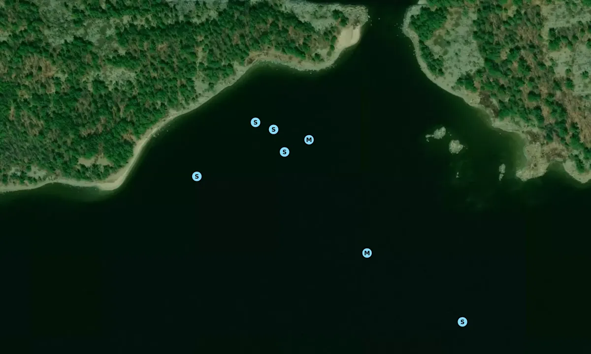 Satelite image of Cara's Beach