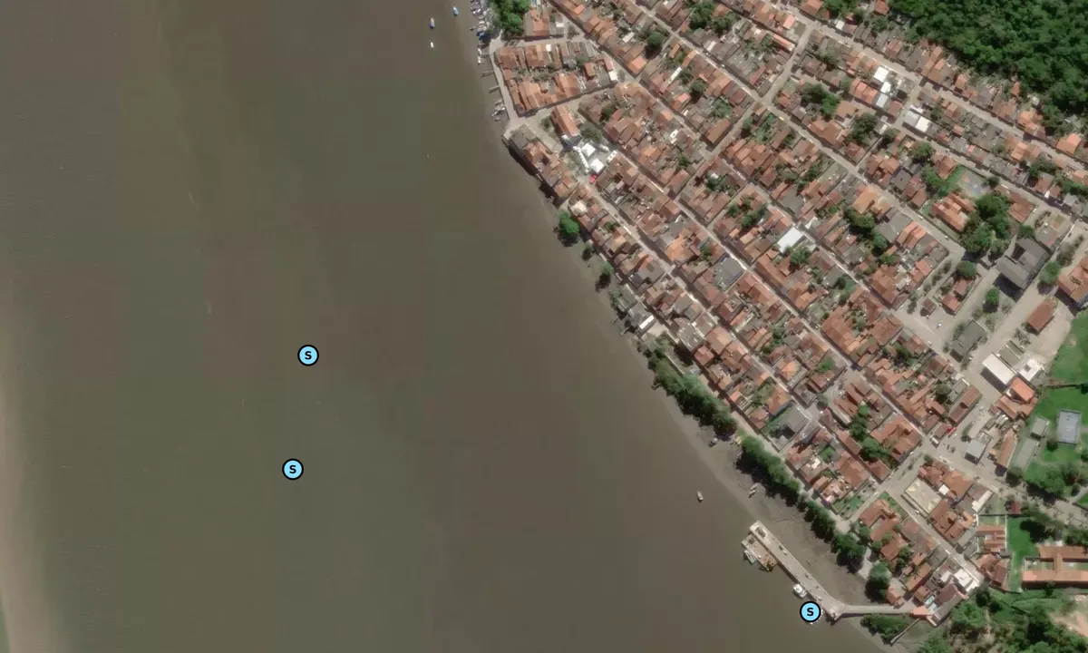 Satelite image of Caravelas