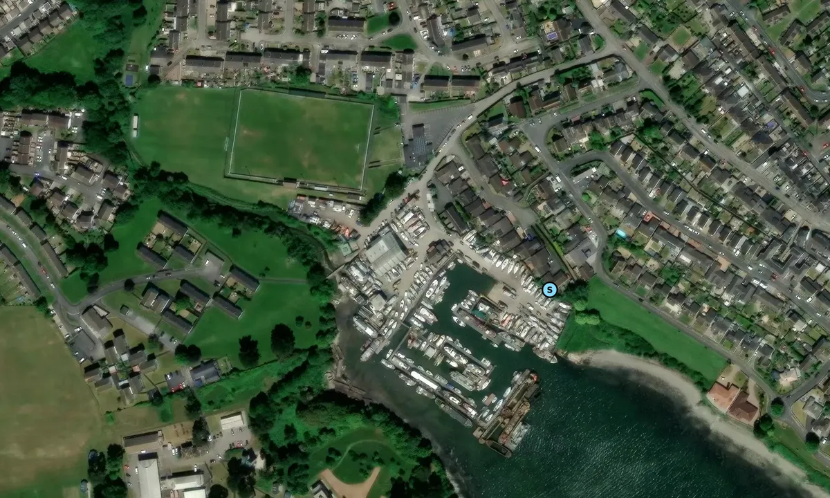 Satelite image of Carbeile Wharf