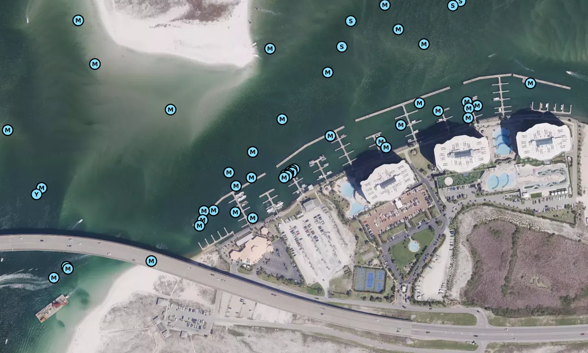 Satelite image of Caribe Marina - Orange Beach