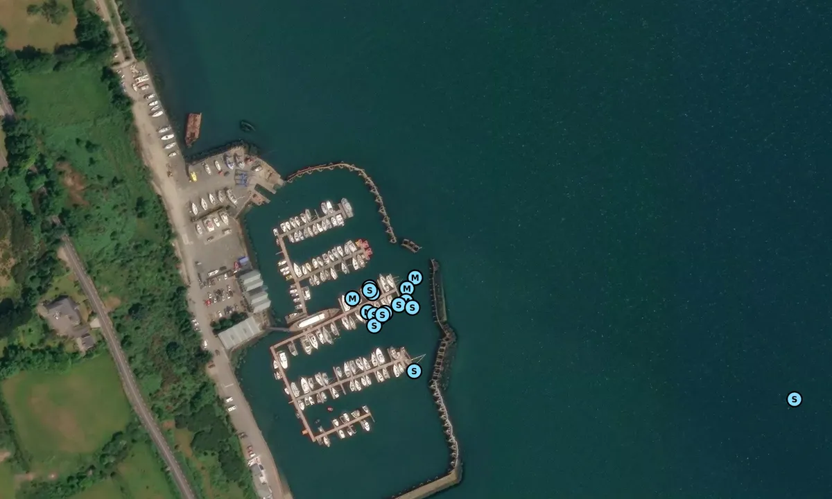Satelite image of Carlingford Marina - County Louth