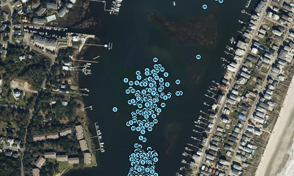 Satelite image of Carolina Beach - 1