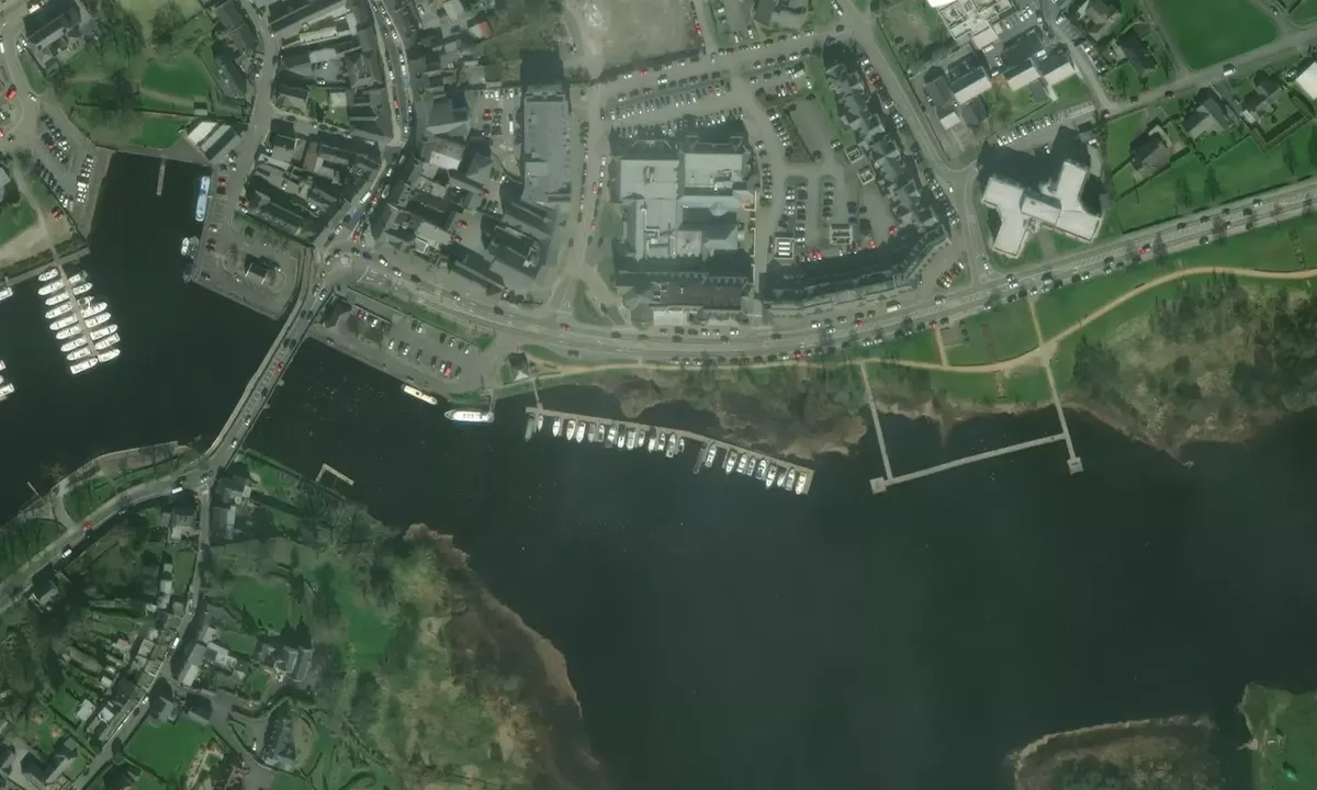 Satelite image of Carrick-on-Shannon (Public)