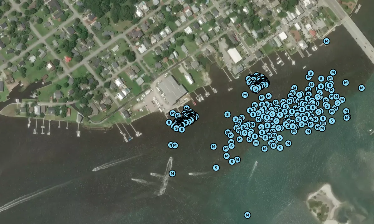 Satelite image of Casper's Marina