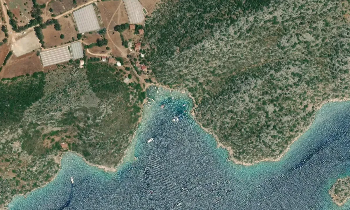 Satelite image of Castle Bay