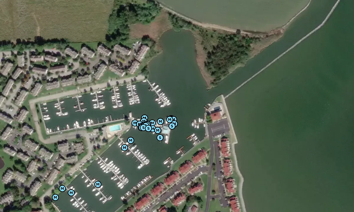 Satelite image of Castle Harbor Marina - Chester