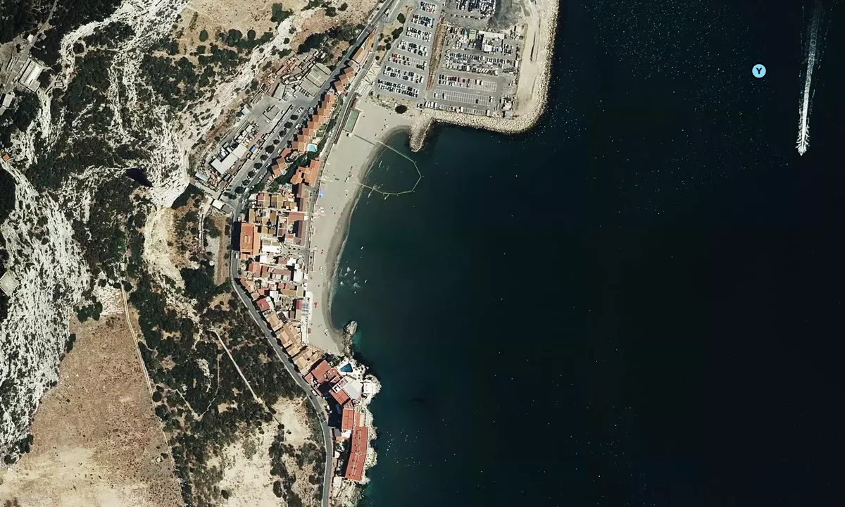 Satelite image of Catalan Bay