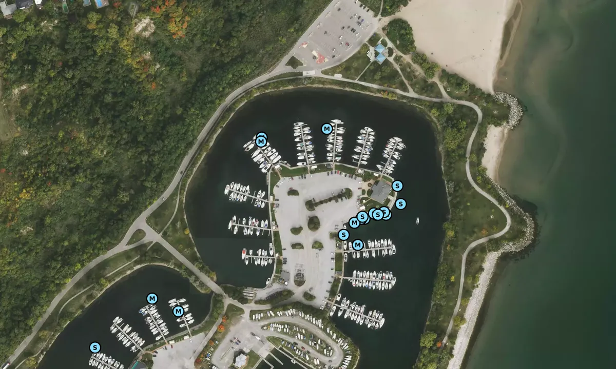 Satelite image of Cathedral Bluffs Yacht Club - Toronto