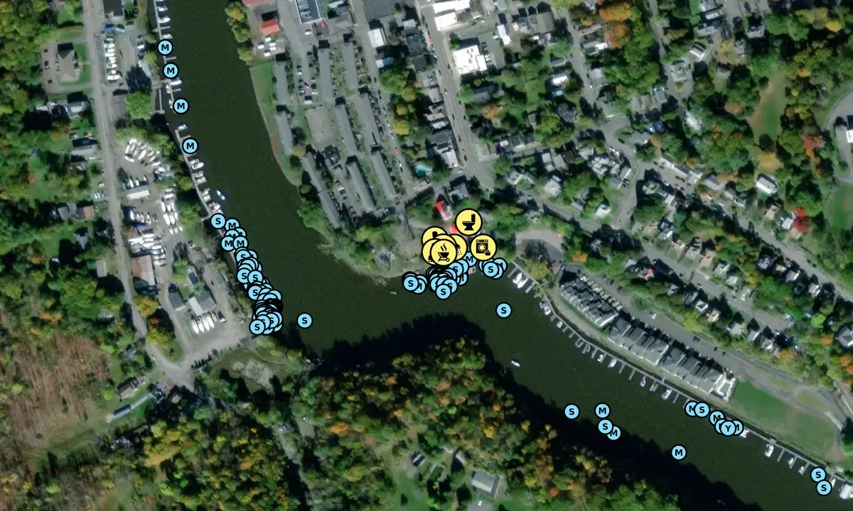 Flyfoto av Catskill Marina