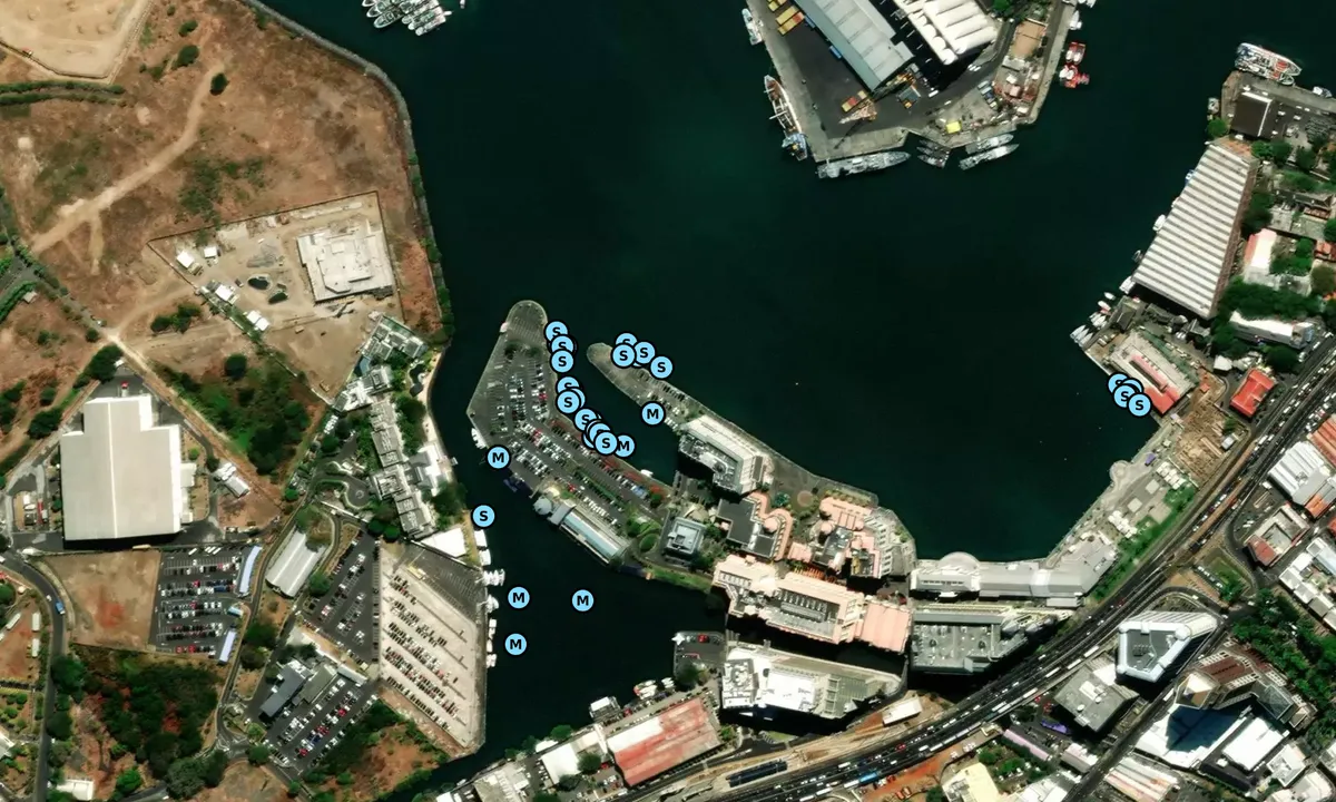 Satelite image of Caudan Marina