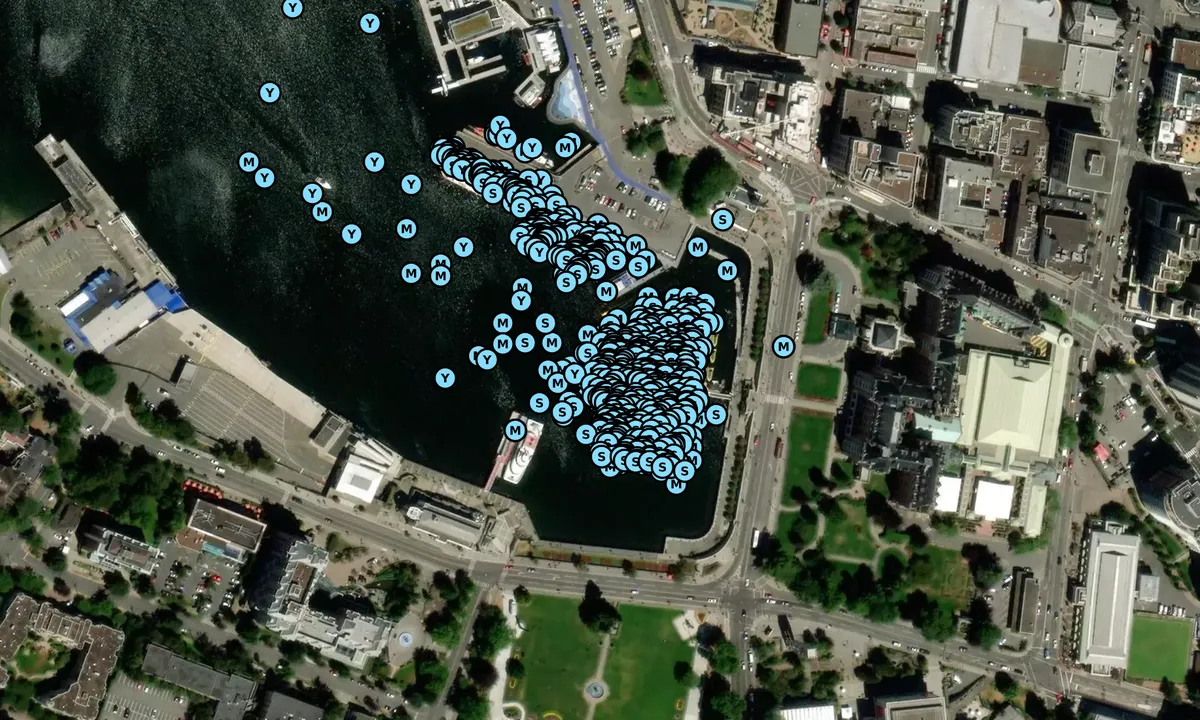 Satelite image of Causeway Floats Greater Victoria Harbor Authority