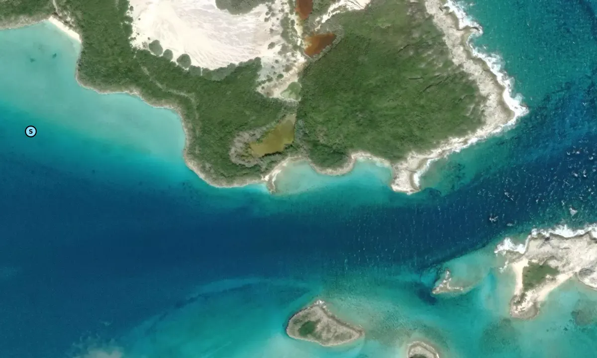 Satelite image of Cave Cut Passage