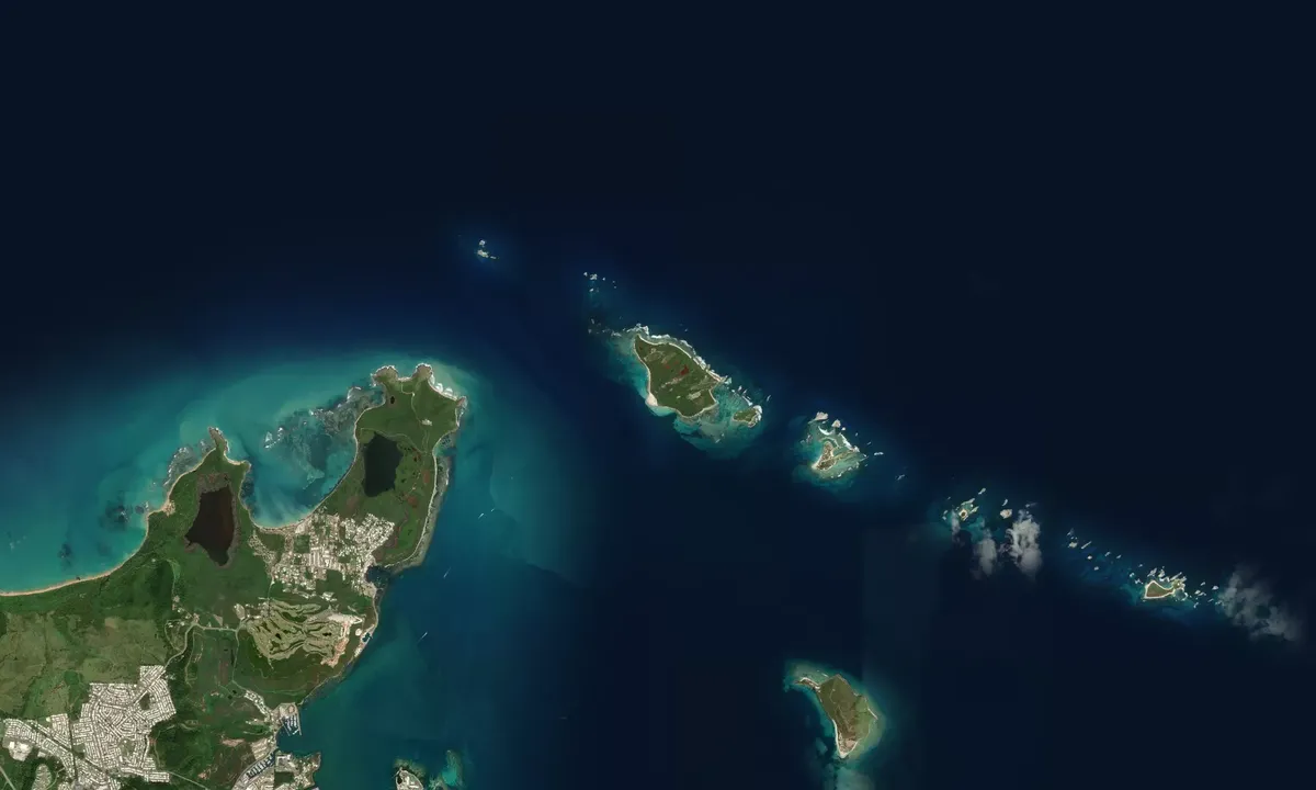 Flyfoto av Cayo Icacos