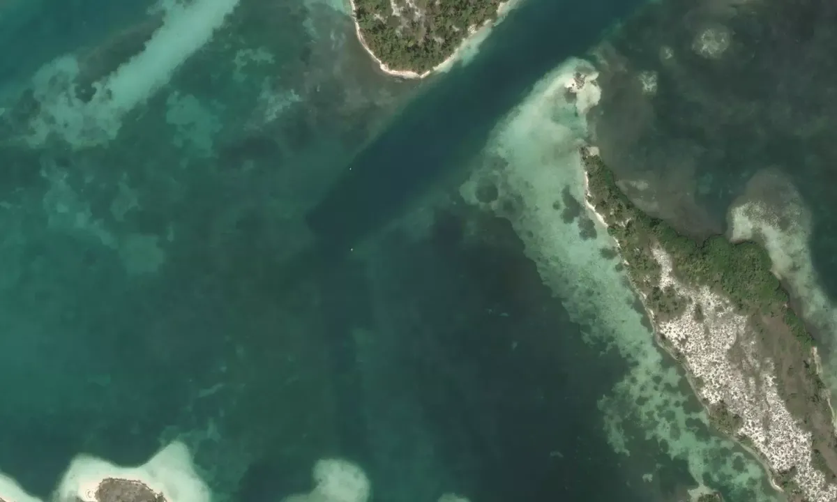 Satelite image of Cayo Largo