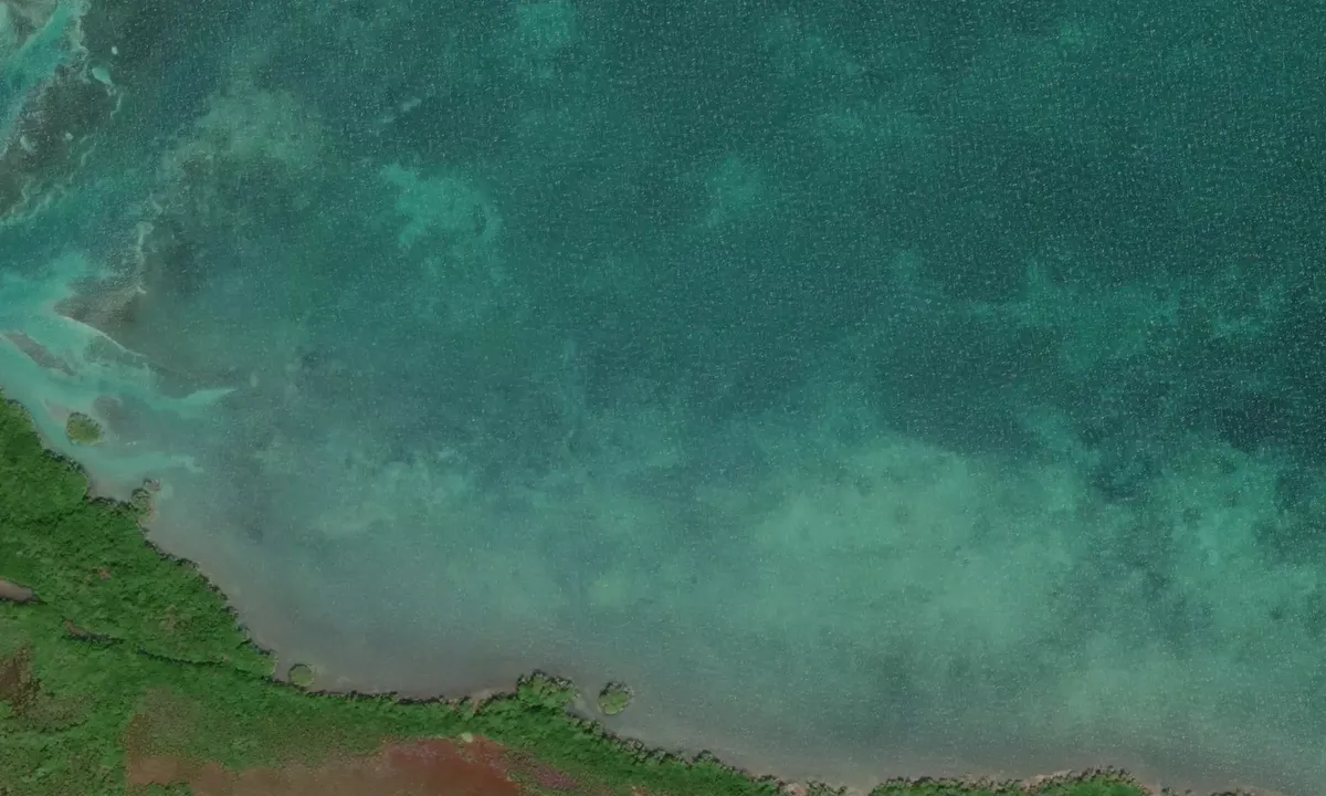 Satelite image of Cayo Siju North