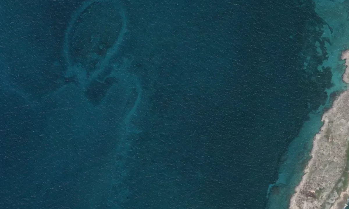 Satelite image of Cayos Guano del Este