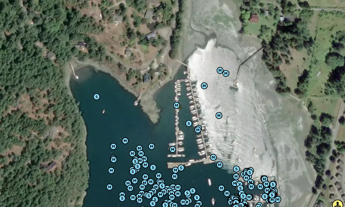 Satelite image of Cayou Quay Marina