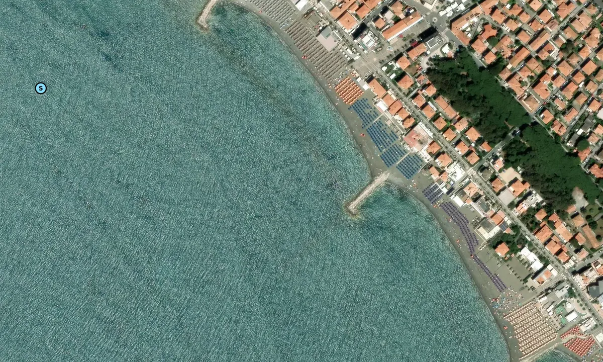 Satelite image of Cecina