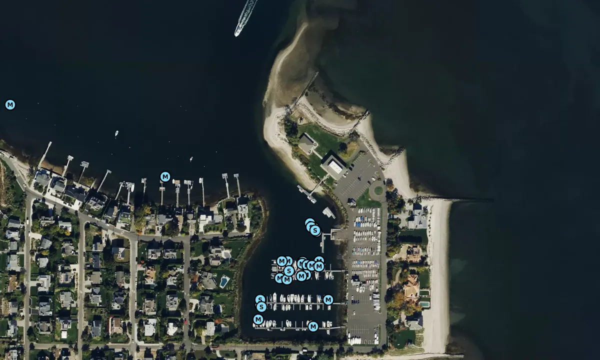 Satelite image of Cedar Point Yacht Club - Westport