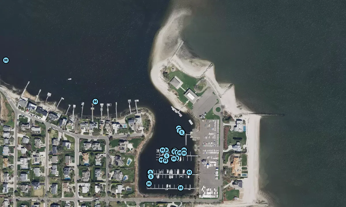 Satelite image of Cedar Point Yacht Club - Westport