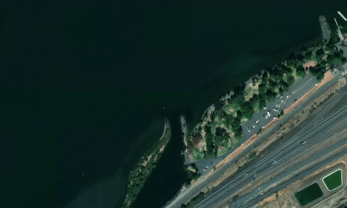 Flyfoto av Celilo Landing