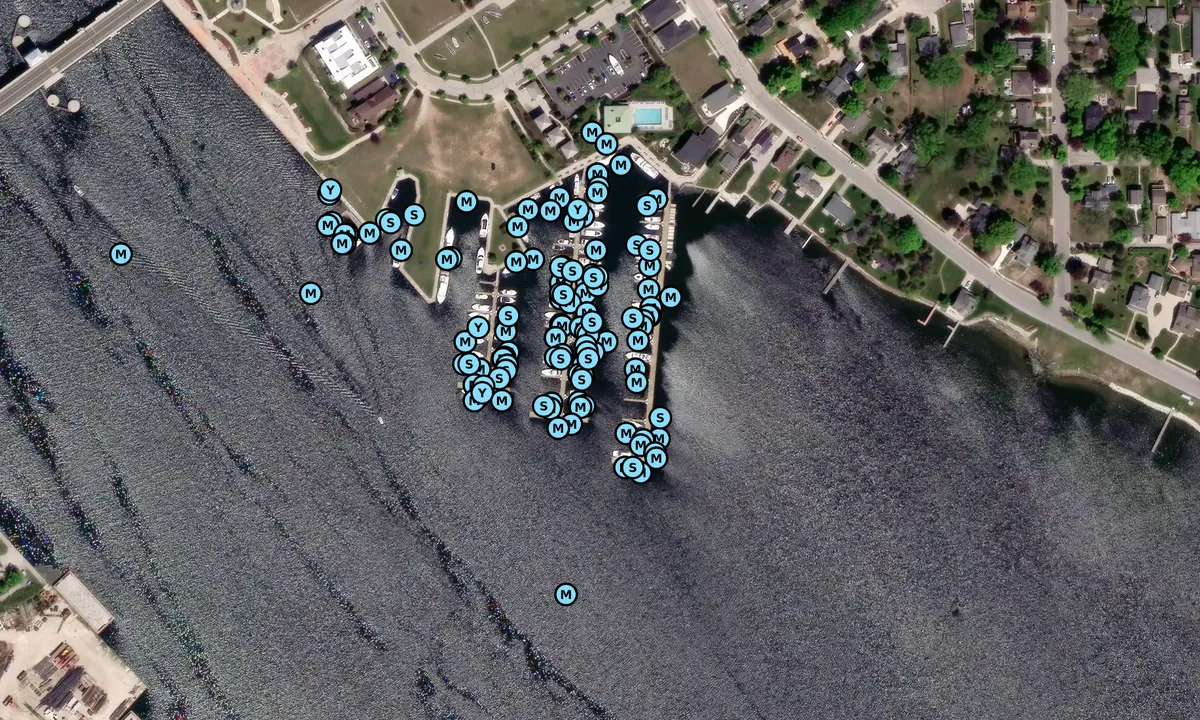Satelite image of CenterPointe Marina