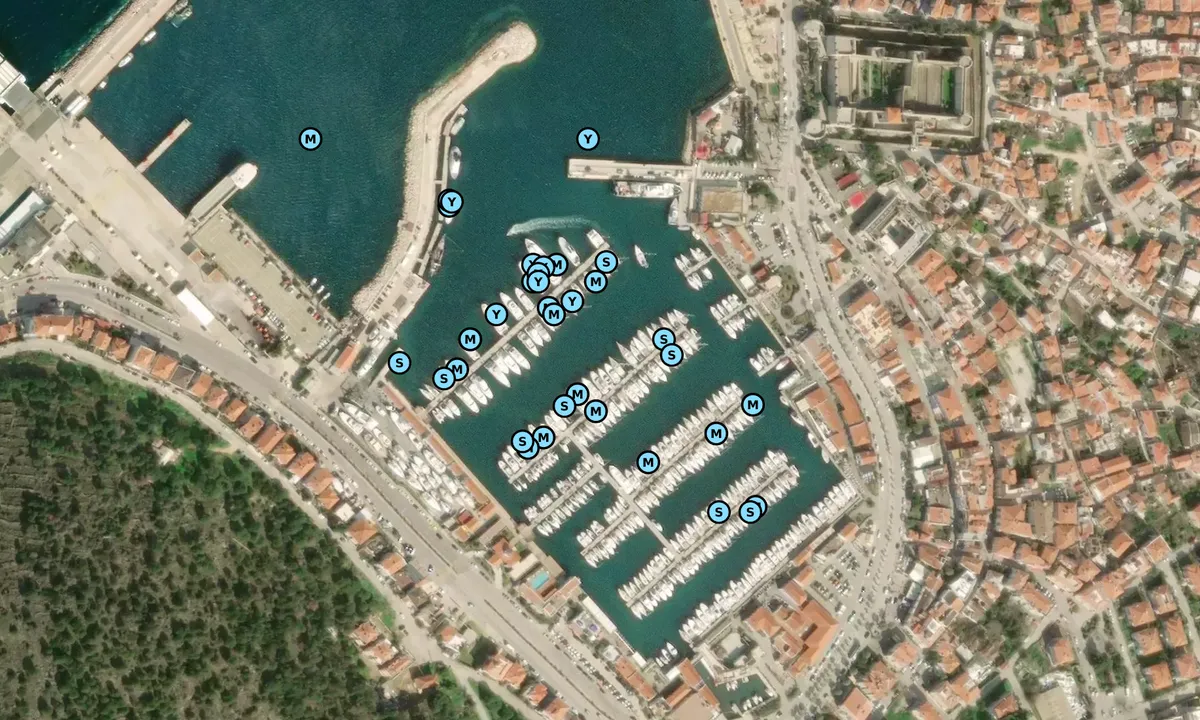 Satelite image of Cesme Marina