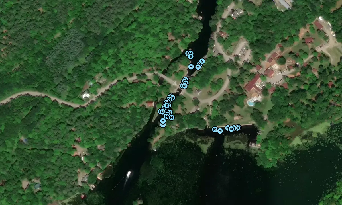 Satelite image of Chaffey's Lock Wall