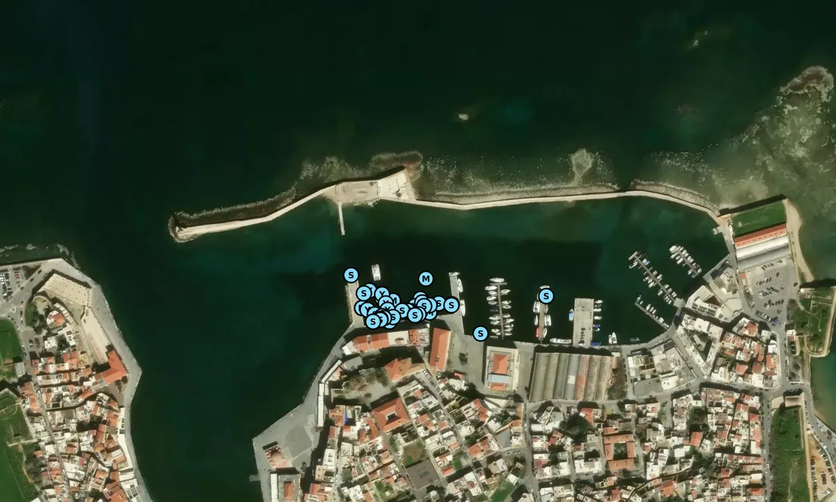 Satelite image of Chania Port