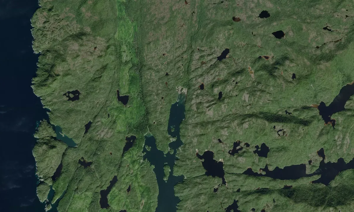 Flyfoto av Chapple Inlet Head
