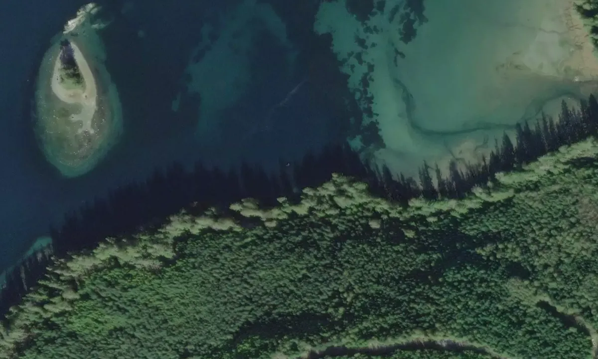 Satelite image of Charles Bay - Blind Channel