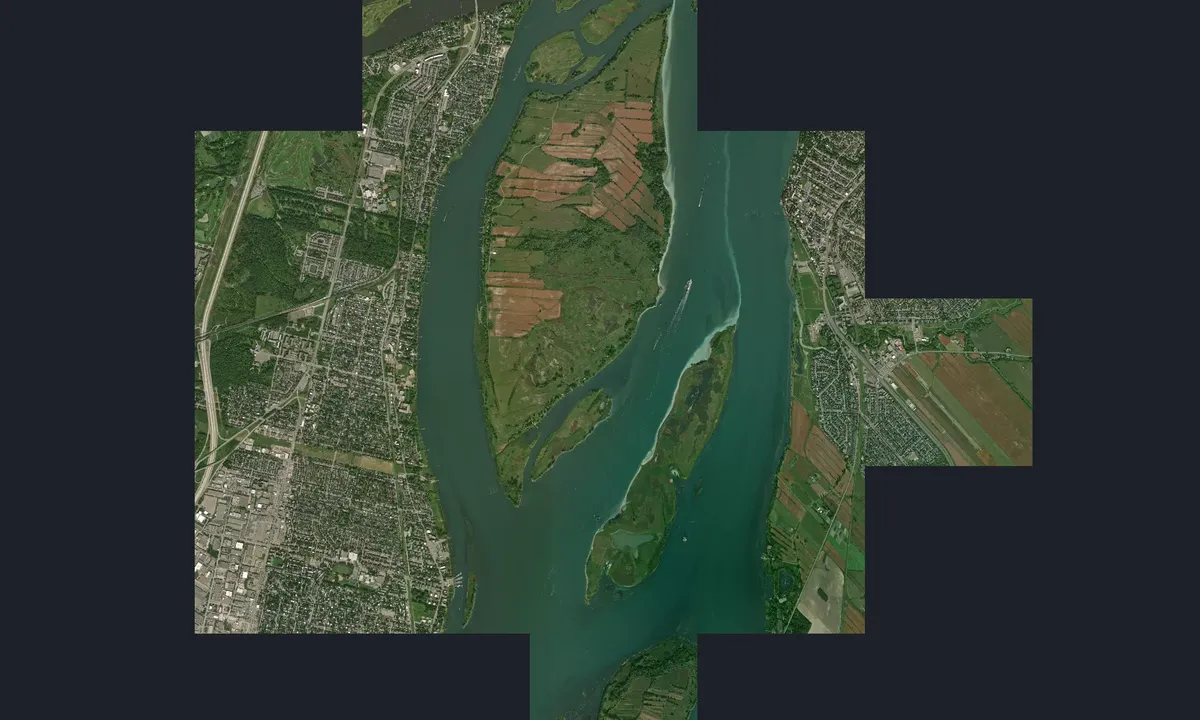 Flyfoto av Chenal de l'île aux vaches