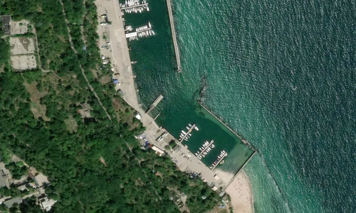 Satelite image of Chernomosky Yacht Club