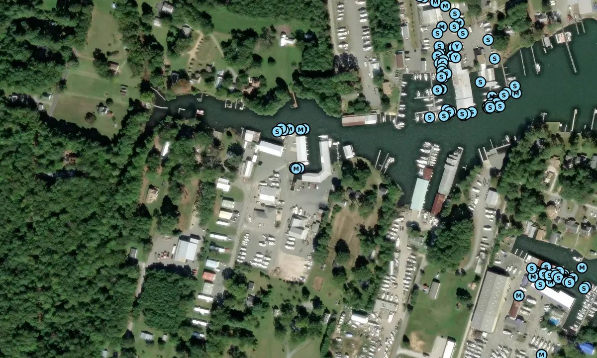 Satelite image of Chesapeake Cove Marina