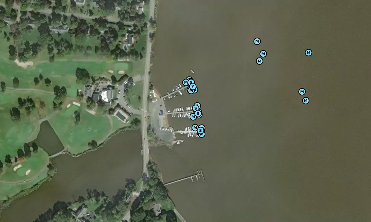 Satelite image of Chester River Yacht and Country Club