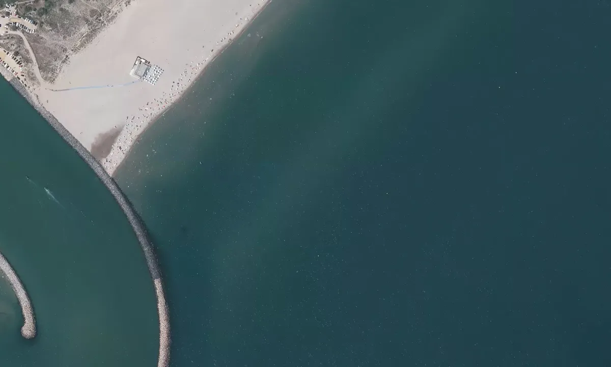 Satelite image of Chichoulet plage
