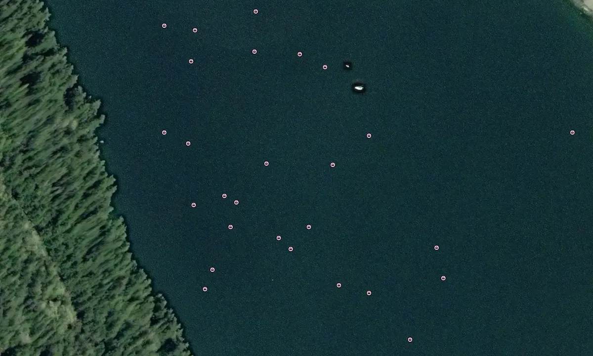 Flyfoto av Chuckanut Bay